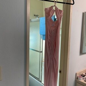 l*space Soft Pink Ruched Swim Cover Dress